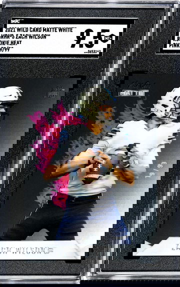 2021 Wild Card Matte Black MRHR-5 Zach Wilson Rookie Heat Pink 79/99