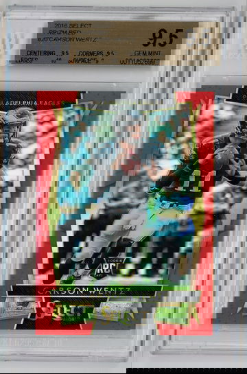 2016 Select Prizm Red /99 Carson Wentz BGS 9.5 *******SALE PRICE*******