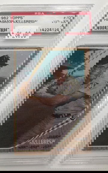 1962 Topps Harmon Killebrew PSA 4