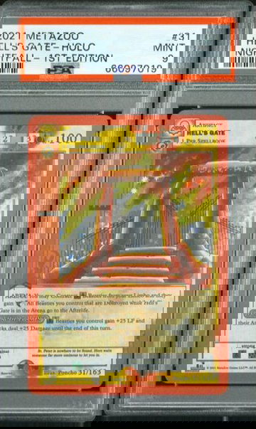 2021 METAZOO HELL'S GATE HOLO NIGHTFALL 1ST EDITION #31 PSA 9 MINT