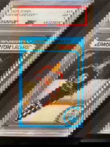 1979 Topps #18 WAYNE GRETZKY RC PSA 7