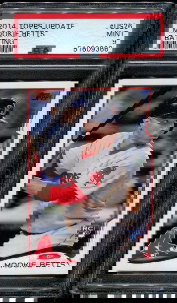 2014 Topps Update #US26 Mookie Betts ROOKIE PSA 9