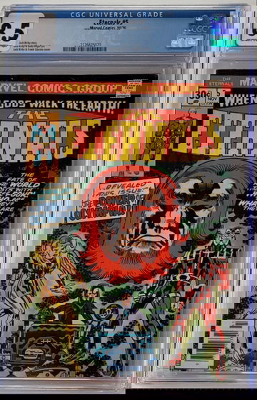 Eternals #5 CGC 8.5. 1ST APPEARANCE OF THE FOLLOWING ETERNALS: DOMO, MAKKARI, THENA, ZURAS