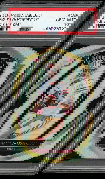 2018 Select #188 Jimmy Garoppolo Silver Prizm PSA 10