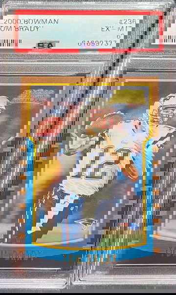 2000 Bowman Tom Brady RC PSA 6