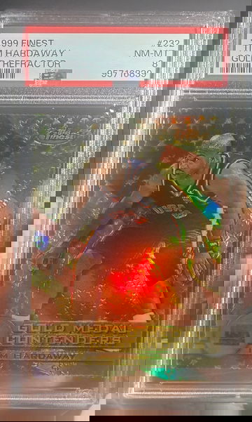 1999 Finest Tim Hardaway Gold Refractor /100 PSA 8