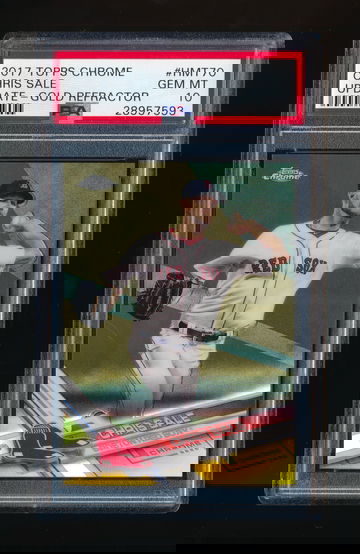 2017 Topps Chrome Update Chris Sale Gold Refractor /50 PSA 10