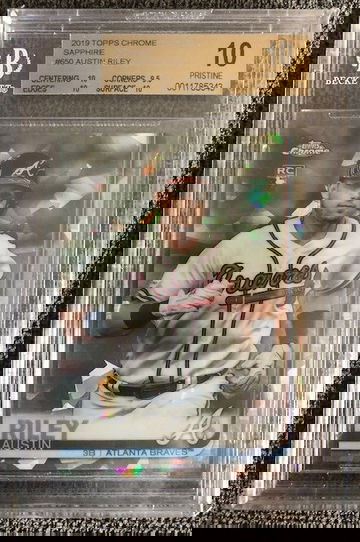 Austin Riley Sapphire Rookie BGS 10 - 0.5 from Black Label