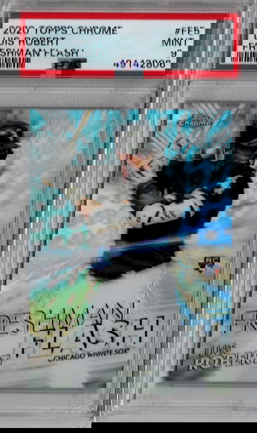 2020 Topps Chrome Luis Robert Freshman Flash PSA 9