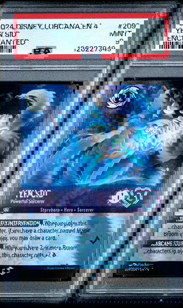 2024 Disney Lorcana En 4-Ursula's Return Enchanted Yen Sid #209 PSA 9