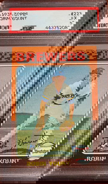 1975 Topps Robin Yount PSA 5