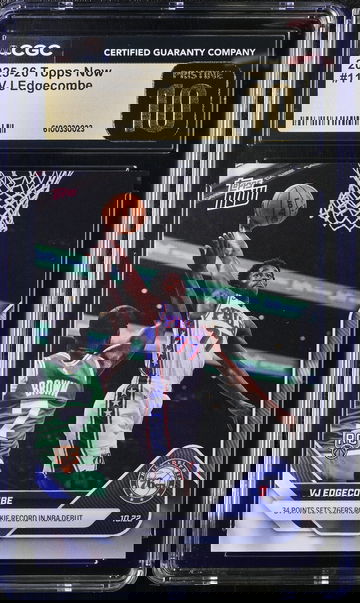 2025 Topps Now #11 VJ Edgecombe 34 Point Rookie Debut! Graded CGC 10 PRISTINE!