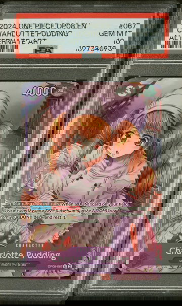 2024 Bandai One Piece OP08 EN Alternate Art Charlotte Pudding #OP08-067 PSA 10