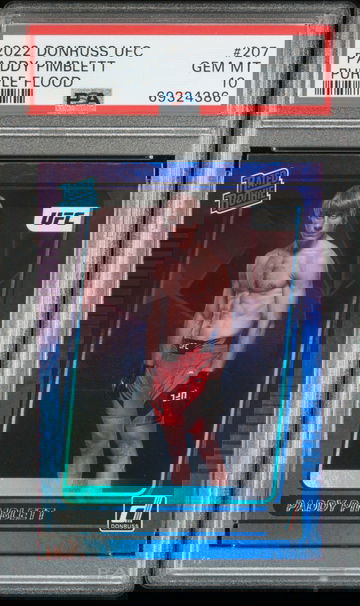 2022 Donruss UFC Paddy Pimblett Purple Flood 