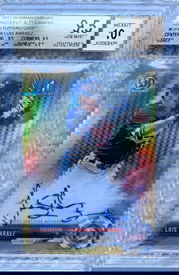 2017 Bowman Chrome Luis Arraez True Gold BGS 9.5/10