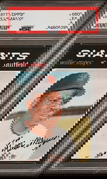 1971 Topps Willie Mays #600 PSA 5