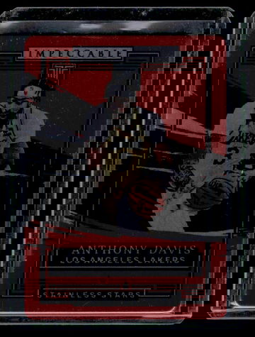 2021-22 Panini Impeccable Stainless Stars Red Anthony Davis #7