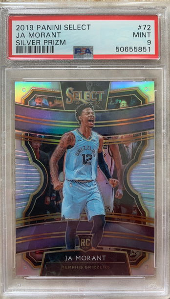 2019-20 Panini Select Ja Morant Silver Concourse PSA 9 