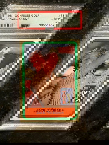 1981 Donruss Golf #13 Jack Nicklaus PSA 9