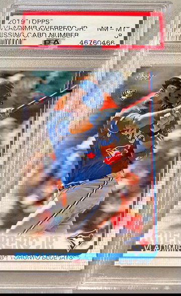 2019 Topps Vladimir Guerrero Jr Missing Card Number NNO PSA 8