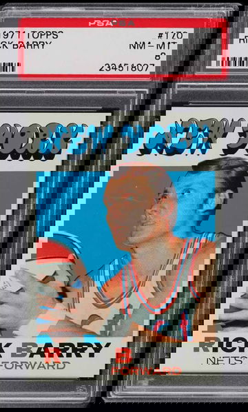 1971 Topps Rick Barry #170 PSA 8 Rookie RC 