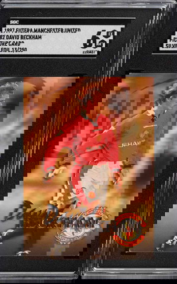 1997 Futera Manchester United Redemptions David Beckham /250 SGC 6 EX-NM - less than 20 copies graded anywhere