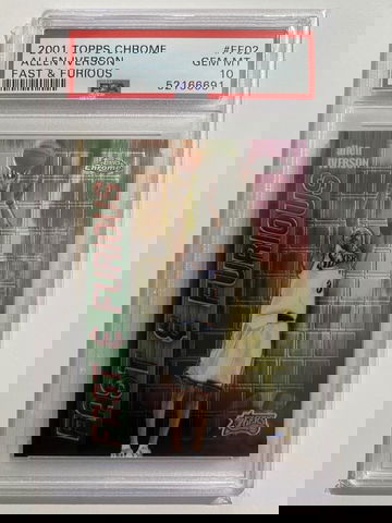 2001 Topps Chrome Allen Iverson #FF02 PSA 10