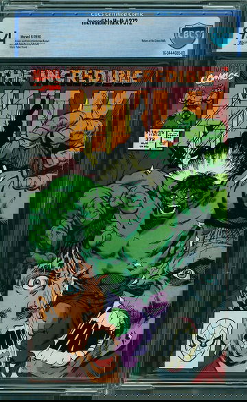 INCREDIBLE HULK #372, CBCS 9.4 NM