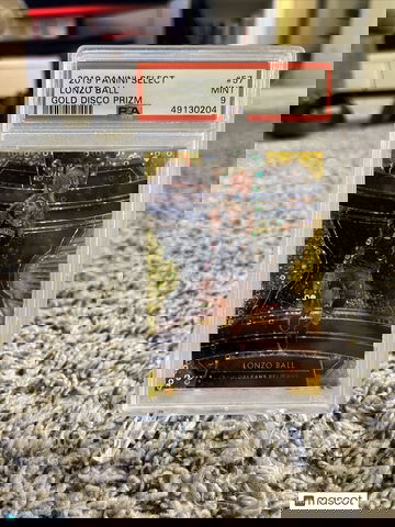 Lonzo Ball Gold Disco Prizm /10, Psa 9