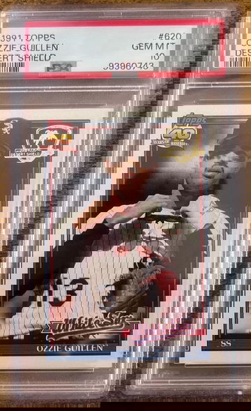 1991 Topps Desert Shield Ozzie Guillen PSA 10