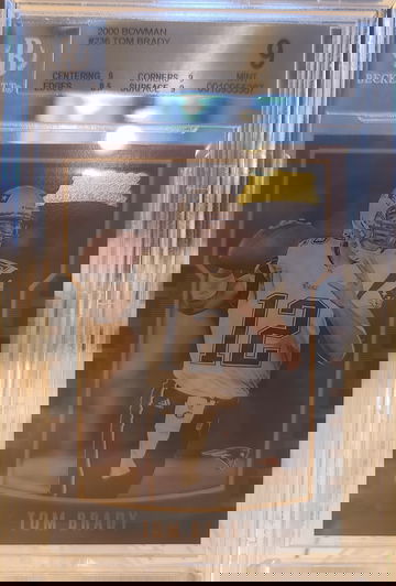 2000 Bowman Tom Brady BGS 9