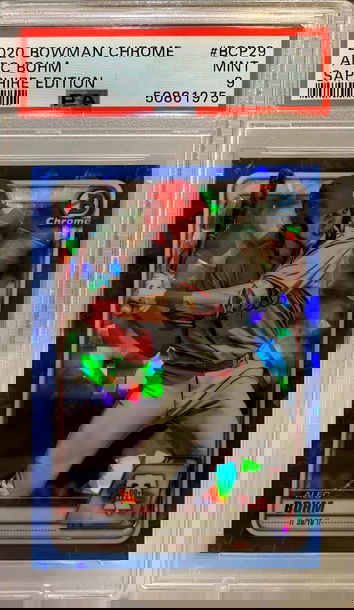 2020 Bowman Chrome Sapphire Alec Bohm