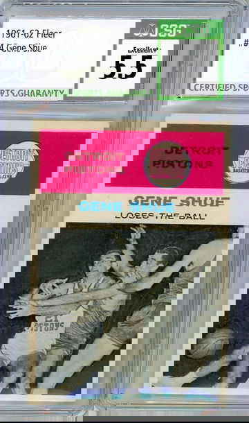 1961 Fleer Gene Shue In Action #64 CSG 5.5 P1282