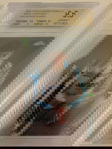 2020 Topps Chrome Variation # 19 George Russell BGS 9.5 Pop 1