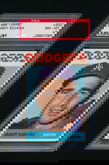 1964 Topps #200, Sandy Koufax PSA 8 NMMT