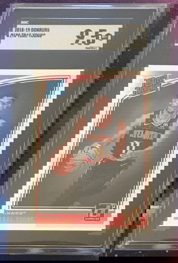 2018 Trae Young Donruss SGC 9.5 RC HAWKS