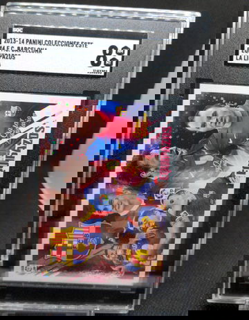 2013 Panini Colecciones Equipazos #4 Barcelona Messi Neymar Iniesta Xavi SGC 8