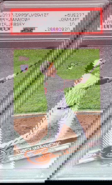 2017 Topps Update #US227 Trey Mancini RC White Jersey PSA Gem Mint 10