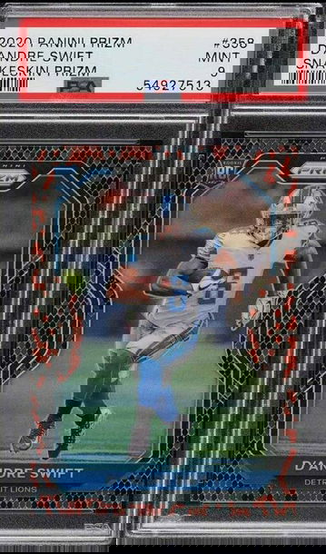 2020 Panini Prizm Snakeskin Prizm D'Andre Swift RC! PSA 9 Mint! Rare!! 🔥🔥🔥