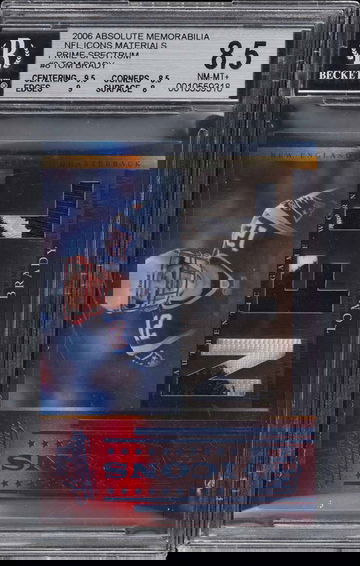 2006 ABSOLUTE MEMORABILIA NFL ICONS PRIME SPECTRUM TOM BRADY PATCH /10 BGS 8.5