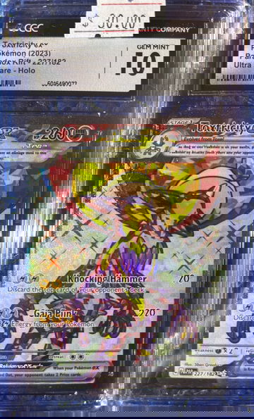 2023 Pokémon Toxtricity ex Paradox Rift 227/182 Ultra Rare CGC 10 Gem Mint