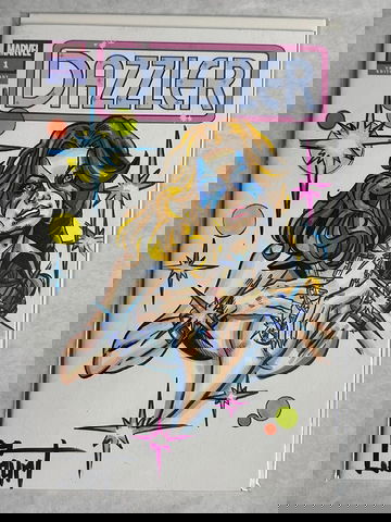 Dazzler #1 Blank Variant (2024) NM Custom Sketch by Jessica Court Signed w/CoA