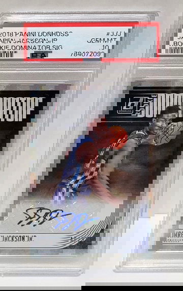 2018-19 Panini Donruss Rookie Dominator Jaren Jackson Jr. #/99 RC - PSA 10 GEM MINT AUTO