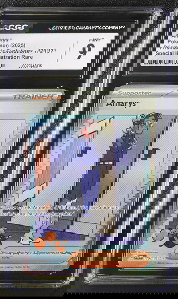 2025 Pokemon #170/131 Amarys Prismatic Evolutions CGC 9