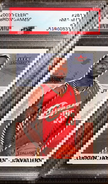 2003 Fleer LeBron James PSA 8 #261
