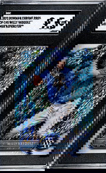 2022 Bowman Chrome Willy Vasquez #BCP-195 Shimmer Ref. SGC 9.5