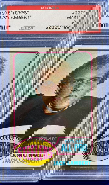 1976 Topps #220 Jack Lambert PSA 9 RC