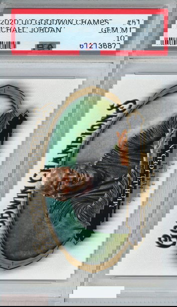 2020 UPPER DECK GOODWIN CHAMPIONS MICHAEL JORDAN #51 BULLS HOF PSA 10 GEM MT