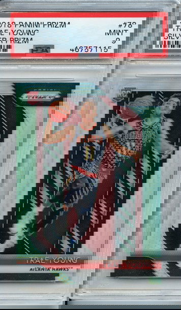 Trae Young Prizm Silver PSA 9