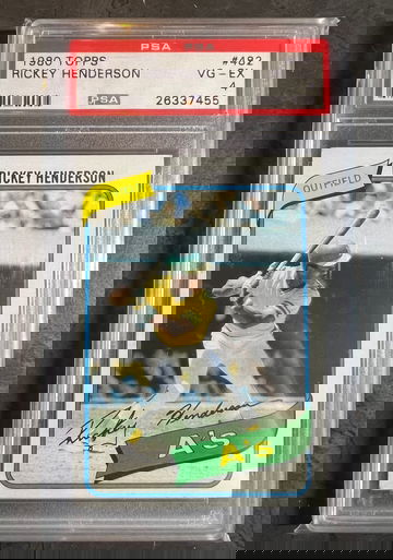 1980 Topps Rickey Henderson PSA 4 482